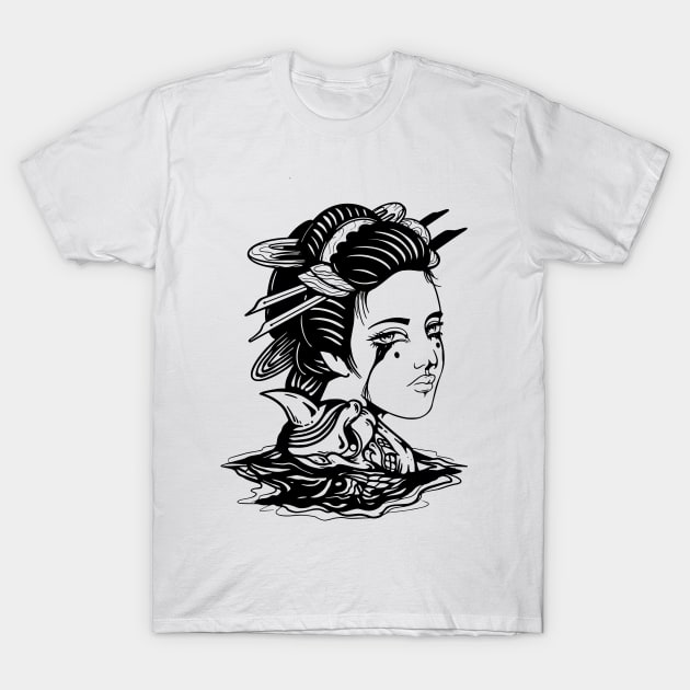 Geisha by Digent.ink T-Shirt by uongduythien@gmail.com